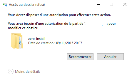 Supprimer des fichiers et dossiers bloqués