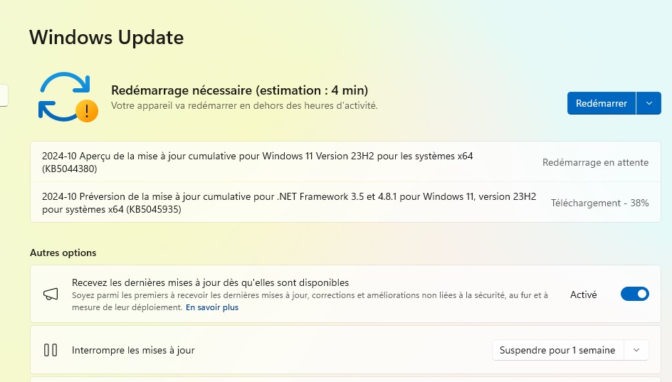 Mise à jour Windows 11 (23H2 – 24H2) sur du matériel non supporté